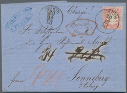 Bayern - Marken Und Briefe: 1870, Wappenzeichnung 3 Kr. Hellkarmin Auf Vollständiger Briefhülle Mit - Sonstige & Ohne Zuordnung