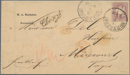 Bayern - Marken Und Briefe: 1870, Wappen 12 Kr. Purpurlila Mit Wasserzeichen X (enge Raute) Als EINZ - Altri & Non Classificati