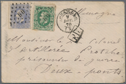 Bayern - Marken Und Briefe: 1870, KRIEGSGEFANGENENLAGER Stempel „K.B.COMMANDANTUR ...ZWEIBRÜCKEN“  R - Altri & Non Classificati