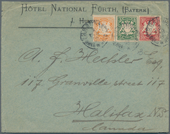 Bayern - Marken Und Briefe: 1890, 25 Pfg. Orange, 10 Pfg. Karmin Und 5 Pfg. Grün Als Portogerechte F - Sonstige & Ohne Zuordnung
