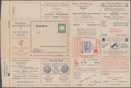 Bayern - Ganzsachen: 1907 (ca). Anzeigen-Kartenbrief 5 Pf Wappen (Serie I München) Mit Illustrierten - Sonstige & Ohne Zuordnung