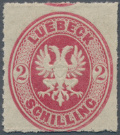 Lübeck - Marken Und Briefe: 1863, 2 1/2 S Karmin Mit Normalem Durchstich In Sauberer Postfrischer Er - Luebeck