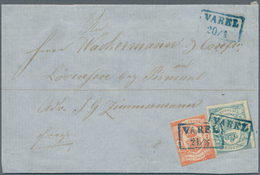 Oldenburg - Marken Und Briefe: 1861: 2 Gr. Rot, Zusammen Mit 1 Gr. Trübblau, Die 1 Gr. Oben, Die 2 G - Oldenbourg
