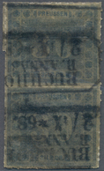 Preußen - Marken Und Briefe: 1866, 30 Sgr Dunkelgrünlichblau Im Senkr. Paar Sauber Entwertet Mit Wei - Otros & Sin Clasificación