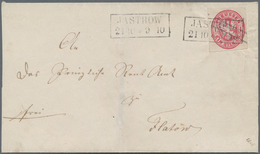 Preußen - Ganzsachenausschnitte: 1862/1863, 1 Sgr Ganzsachenausschnitt (viereckig) Entwertet Mit Ra2 - Sonstige & Ohne Zuordnung