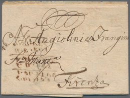 Sachsen - Vorphilatelie: 1732, "LEIPZIG" Sehr Früher Auslandsbrief Nach Italien, Handschr. "p. Adres - Prephilately