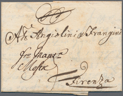 Sachsen - Vorphilatelie: 1732, LEIPZIG über Augsburg (Beförderungs-Agent Merz In Augusta) Und Mantua - Prefilatelia