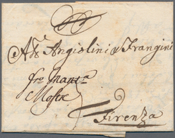 Sachsen - Vorphilatelie: 1732, LEIPZIG über Augsburg (Beförderungs-Agent Merz In Augusta) Und Mantua - Prephilately