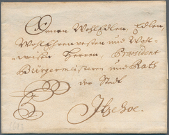 Schleswig-Holstein - Vorphilatelie: 1845, Frachtbrief Aus Hamburg Nach Flensburg Mit Rücks. K1 LANGE - Prephilately