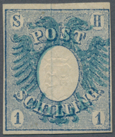 Schleswig-Holstein - Marken Und Briefe: 1850, Schilling Blau, Voll-/breitrandig, Farbfrisch Und Mit - Other & Unclassified