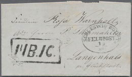 Schleswig-Holstein - Feldpost: 1850, Kompletter Feldpostbrief Mit Ovalstempel SCHLESWIG-HOLST. FELDP - Schleswig-Holstein