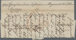 Thurn & Taxis - Vorphilatelie: 1844, "MAINZ 25. JAN." Schreibschrift-L2 Der österr. Post Aus Der Bun - Prefilatelia