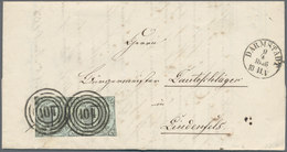 Thurn & Taxis - Marken Und Briefe: 1856/1860, Drei Briefe Mit Bezahltem Orts-/Landbestellgeld: 1 Kr. - Autres & Non Classés
