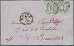 Thurn & Taxis - Marken Und Briefe: 1866, 12 Kreuzer Frankatur - Bestehend Aus Einem Waagerechten Paa - Autres & Non Classés