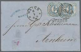 Thurn & Taxis - Marken Und Briefe: 1866, 12-Kreuzer Frankatur (Gesamttaxe), Bestehend Aus 6 Kr. Blau - Andere & Zonder Classificatie