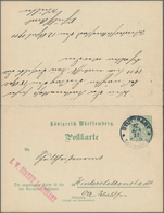 Württemberg - Ganzsachen: 1911. Doppelkarte 5+5 Pf Grün "Statistisches Landesamt", Ohne Dienststempe - Altri & Non Classificati