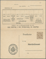 Württemberg - Ganzsachen: 1916. Dienst-Doppelkarte 3 Pf Braun / 7½ Pf Orange "Volkszählung 1916", Un - Otros & Sin Clasificación
