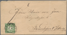 Württemberg - Steigbügelstempel: 1861, 6 Kr. Eng Gezähnt Grünoliv Auf Brief Mit Steigbügelstempel „Ö - Autres & Non Classés
