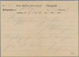 Württemberg - Besonderheiten: 1884, Telegramm, Vordruck-Umschlag Des K.Württemb. Telegraphenamtes Mi - Sonstige & Ohne Zuordnung