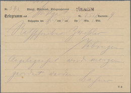 Württemberg - Besonderheiten: 1884, Telegramm, Vordruck-Umschlag Des K.Württemb. Telegraphenamtes Mi - Andere & Zonder Classificatie