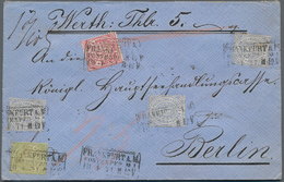 Norddeutscher Bund - Marken Und Briefe: 1871, Wertbrief über "Thlr. 5" Ab "FRANKFURT A.M. POSTEXPED. - Andere & Zonder Classificatie