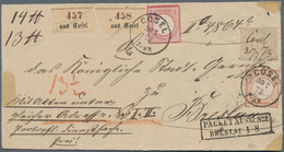 Norddeutscher Bund - Marken Und Briefe: 1872, Innendienst 10 Gr. Mit Federzug Und Sowie Gr. Schild 1 - Other & Unclassified