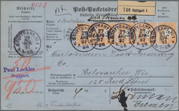 Württemberg - Marken Und Briefe: Aus Württemberg Pfennigzeit: 1) 1891, 2 Mark Dunkelgelblichorange/s - Altri & Non Classificati