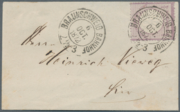 Deutsches Reich - Brustschild: 1872, 1/4 Gr. Hellviolett, Einzelfrankatur Auf Kleinformatigem ORTSBR - Cartas & Documentos