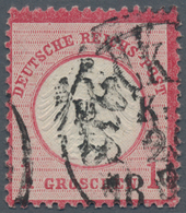 Deutsches Reich - Brustschild: 1872, Kleiner Schild 1 Gr Karmin Mit Schwedischem K1 "STOCKHOLM K.K:2 - Cartas & Documentos