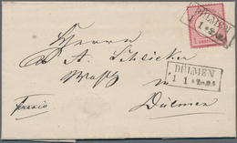 Deutsches Reich - Brustschild: 1872, ERSTTAGSBRIEF Kleiner Schild 1 Gr. Karmin, Farbfrisches Exempla - Storia Postale
