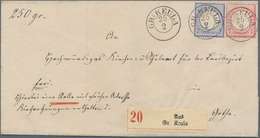 Deutsches Reich - Brustschild: 1872, Kleiner Schild 1 Gr Und 2 Gr. Mit Preussen-K2 "GR: KEULA 10/2" - Cartas & Documentos