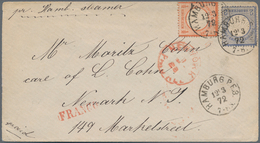 Deutsches Reich - Brustschild: 1872, Kleiner Schild 2 Gr Mit Plattenfehler II Und ½ Gr Auf Brief Von - Brieven En Documenten