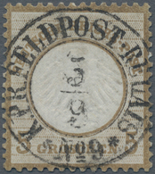 Deutsches Reich - Brustschild: 1872 Kleiner Schild 5 Gr Ocker Mit Ideal-K2 "K.PR.FELDPOST-RELAIS No. - Storia Postale