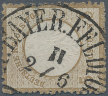 Deutsches Reich - Brustschild: 1872 Kleiner Schild 5 Groschen Ockerbraun Mit Bayerischem HK "K.BAYER - Storia Postale