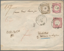 Deutsches Reich - Brustschild: 1872, GA-Umschlag Kl. Schild 1 Gr. Mit Kl.Schild 5 Gr.und Großer Schi - Brieven En Documenten
