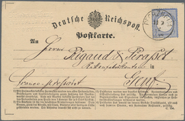 Deutsches Reich - Brustschild: 1872, Kleiner Schild 7 Kr. Als Einzelfrankatur Auf Reichspost-Karte N - Storia Postale
