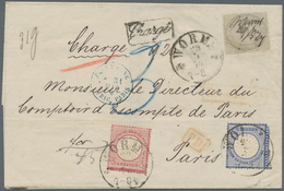 Deutsches Reich - Brustschild: 1874, Groschen/Kreuzer-Mischfrankatur Mit 10 Gr.-Marke: Einschreibe-B - Storia Postale