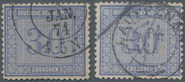 Deutsches Reich - Brustschild: 1872, 30 Sgr. Innendienst Mit Doppelkreisstempel "(...) Jan.74 4-5N", - Storia Postale