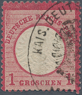Deutsches Reich - Brustschild: 1872, Großer Schild 1 Gr. Rot Mit Seltenem Postamts-Adler-Siegelstemp - Briefe U. Dokumente