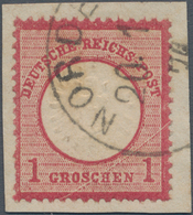 Deutsches Reich - Brustschild: 1872, Großer Schild 1 Gr. Karmin Mit Sehr Seltenem Plattenfehler XIX: - Storia Postale