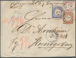 Deutsches Reich - Brustschild: 1872, Großer Schild Großformat-GA-Umschlag 1 Gr. Mit 2 Gr. Und 2½ Gr. - Brieven En Documenten