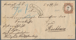 Deutsches Reich - Brustschild: 1872, Großer Schild 2½ Gr Rötlichbraun Auf "Auslagen"-Brief Von Rausc - Storia Postale