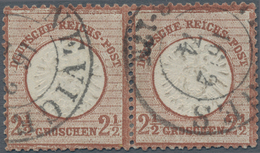 Deutsches Reich - Brustschild: 1872, Großer Schild 9 Kr. In Besserer B-Farbe Lilabraun Im Waagrechte - Brieven En Documenten