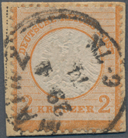 Deutsches Reich - Brustschild: 1872, Großer Schild 2 Kr. Orange, Farbfrisches Exemplar In Guter Präg - Briefe U. Dokumente