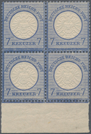 Deutsches Reich - Brustschild: 1874, Großer Schild 7 Kr. Graublau, Farbfrischer, Gut Gezähnter, Gepr - Briefe U. Dokumente