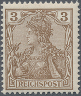 Deutsches Reich - Germania: 1900, 3 Pfg. Dunkelorangebraun, Postfrisches Unsigniertes Luxusstück (Mi - Nuevos