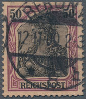 Deutsches Reich - Germania: 1900, 50 Pfg. Germania Reichspost Gebraucht Mit Sogenannter "fetter Insc - Neufs