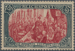Deutsches Reich - Germania: 1900 5 RM Grünschwarz/rot In Type II, POSTFRISCH, Sehr Gut Gezähnt Und I - Nuovi