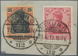 Deutsches Reich - Germania: 1902, 10 Pf. Deutsches Reich Ohne Wasserzeichen Allseits Breitrandig UNG - Unused Stamps