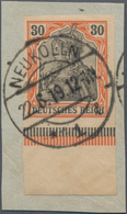 Deutsches Reich - Germania: 1902, 30 Pf. Deutsches Reich Ohne Wasserzeichen Allseits Breitrandig UNG - Unused Stamps